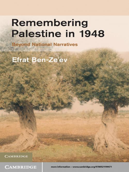 Cover of the book Remembering Palestine in 1948 by Efrat Ben-Ze'ev, Cambridge University Press