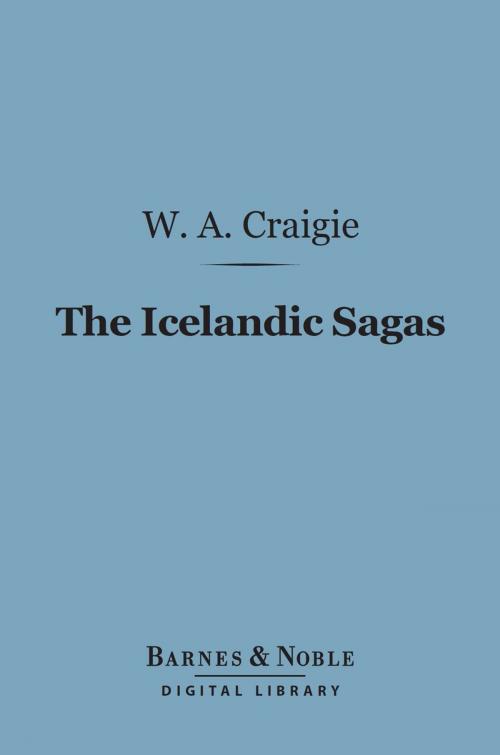 Cover of the book The Icelandic Sagas (Barnes & Noble Digital Library) by Sir William Alexander Craigie, Barnes & Noble