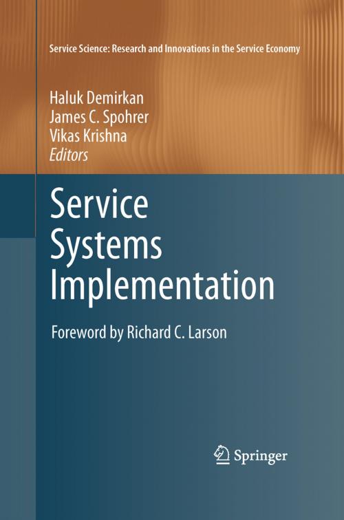 Cover of the book Service Systems Implementation by , Springer US
