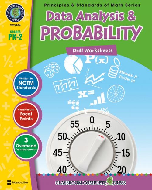 Cover of the book Data Analysis & Probability - Drill Sheets Gr. PK-2 by Tanya Cook, Chris Forest, Classroom Complete Press Ltd