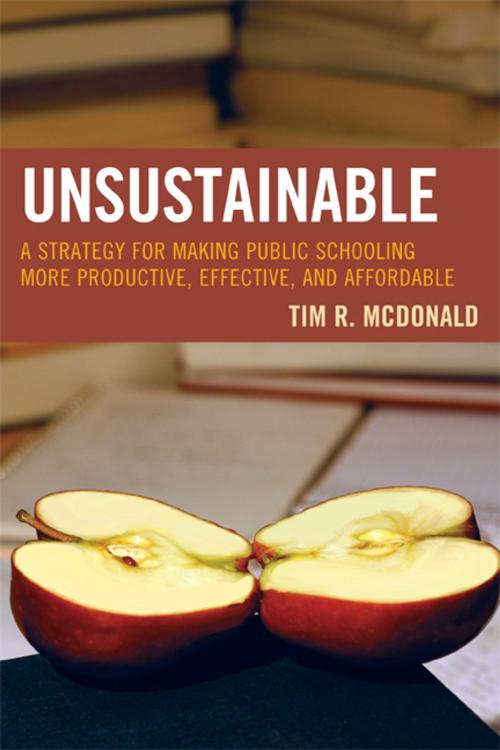 Cover of the book UNSUSTAINABLE by Tim R. McDonald, R&L Education