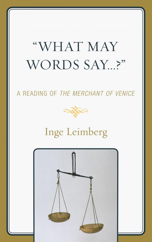 Cover of the book 'What May Words Say . . . ?' by Inge Leimberg, Fairleigh Dickinson University Press