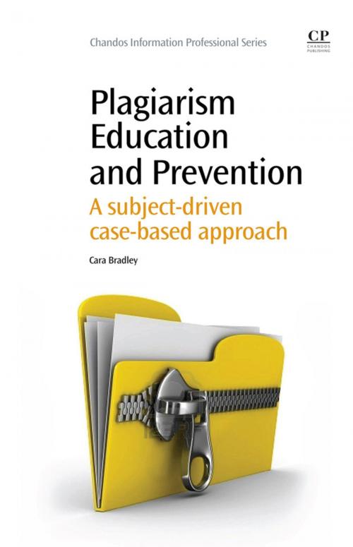 Cover of the book Plagiarism Education and Prevention by Cara Bradley, Elsevier Science