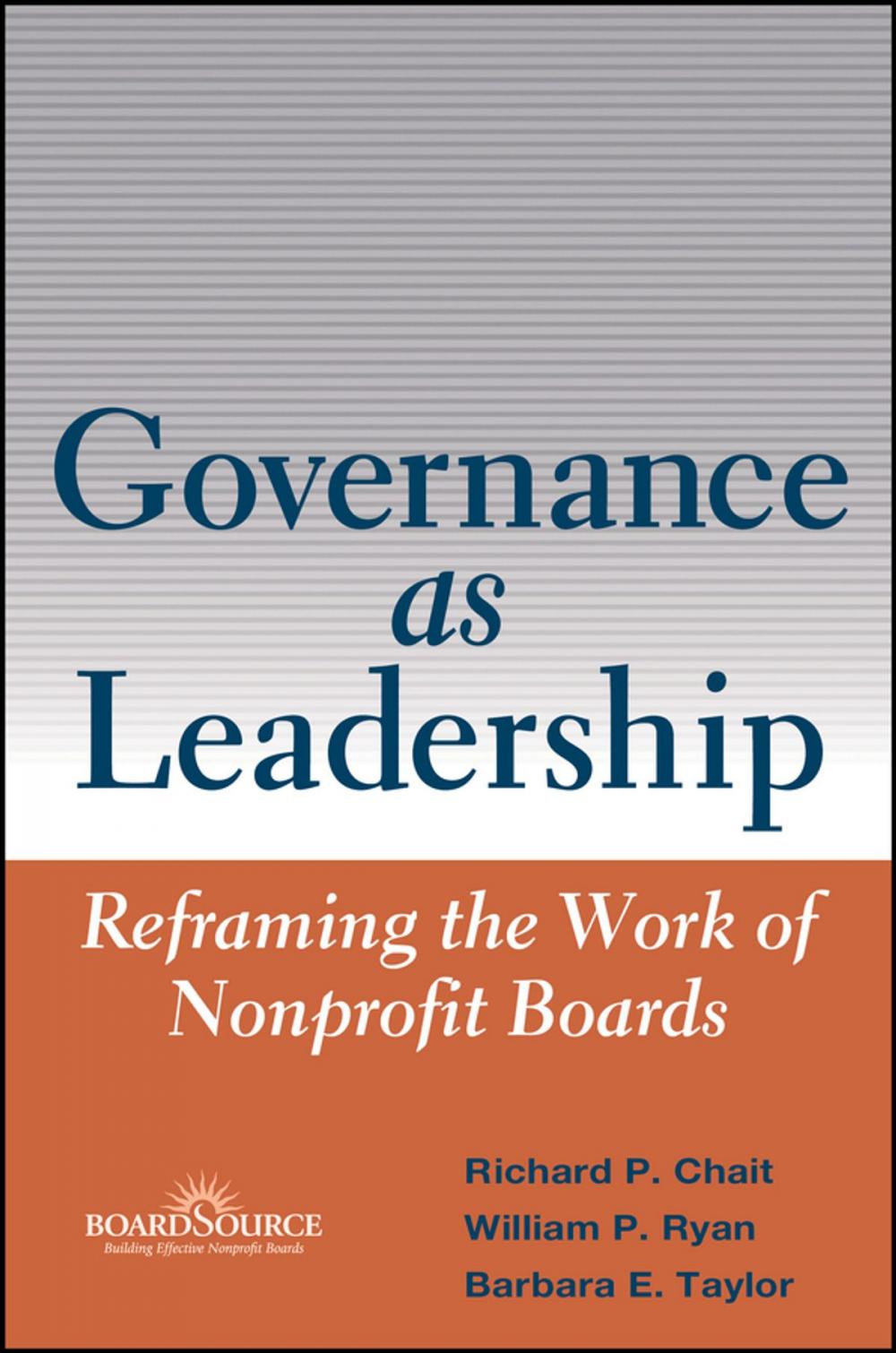 Big bigCover of Governance as Leadership