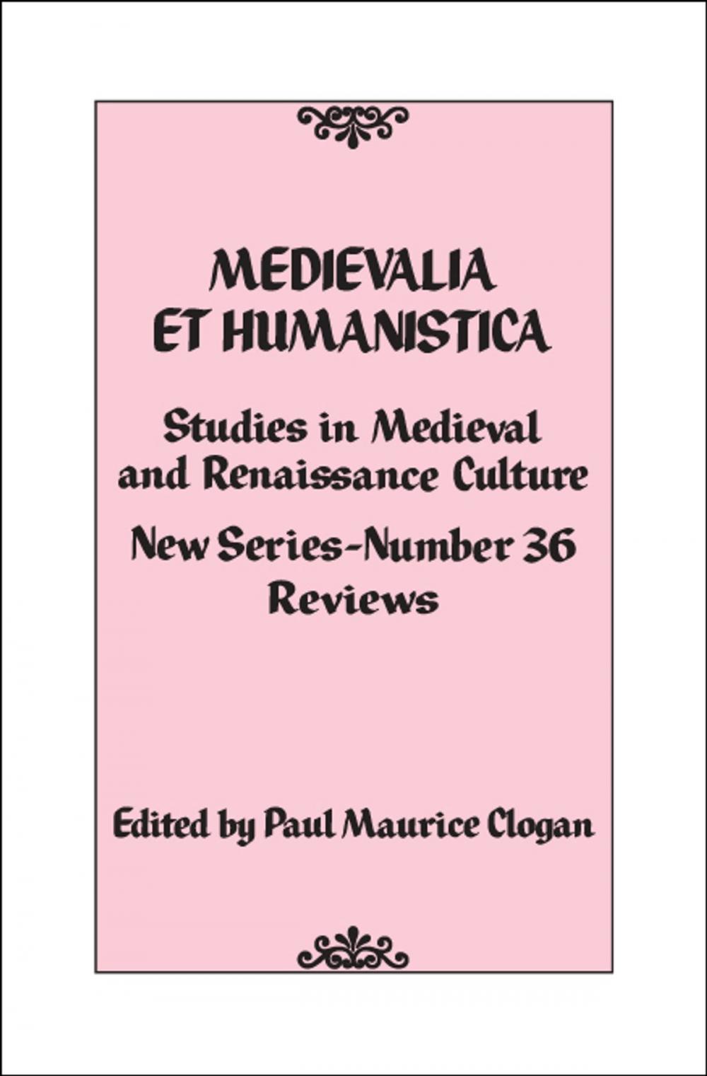 Big bigCover of Medievalia et Humanistica, No. 36