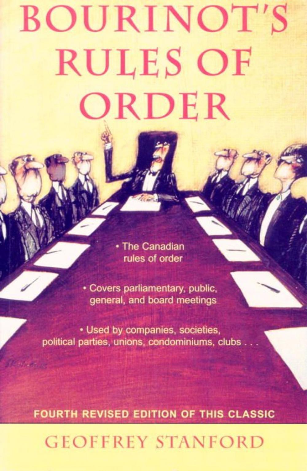 Big bigCover of Bourinot's Rules of Order