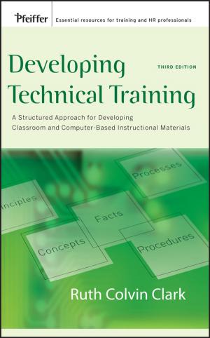 Book cover of Developing Technical Training