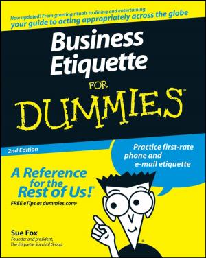 Cover of the book Business Etiquette For Dummies by R Richard Tribble Jr