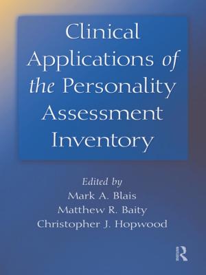 Cover of Clinical Applications of the Personality Assessment Inventory