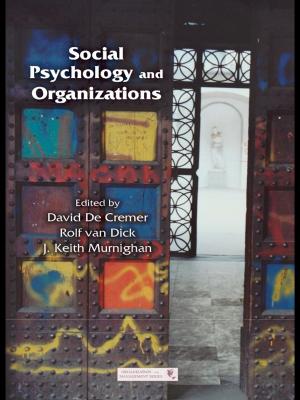 Cover of the book Social Psychology and Organizations by Simon Slavin, Wayne Matheson, Kenneth Millar, Cornelius Van Dyk