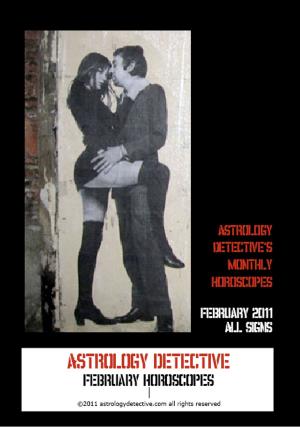 Cover of Astrology Detective's February 2011 Horoscopes for all signs