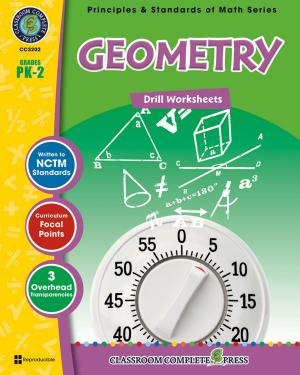 Cover of the book Geometry - Drill Sheets Gr. PK-2 by Sarah Joubert, Paul  Laporte, Amanda  McFarland, Michael Oosten, Harriet Vrooman