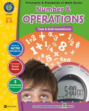 Cover of the book Number & Operations - Task & Drill Sheets Gr. 6-8 by Marie-Helen Goyetche