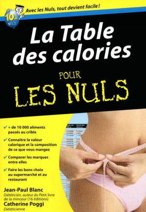 Cover of the book Table des calories Pour les Nuls by Eric SANVOISIN