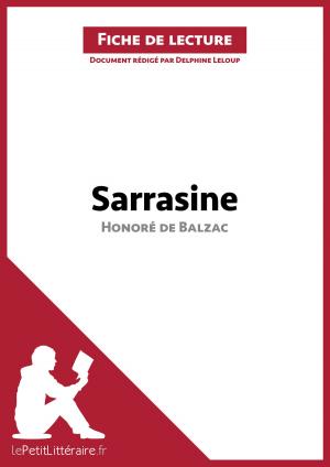 Book cover of Sarrasine d'Honoré de Balzac (Fiche de lecture)