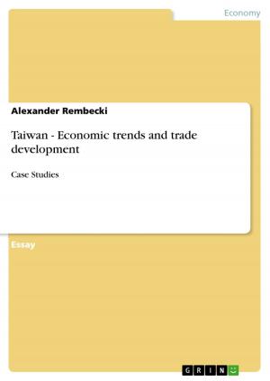 Cover of the book Taiwan - Economic trends and trade development by Sabine Jessica Stackmann