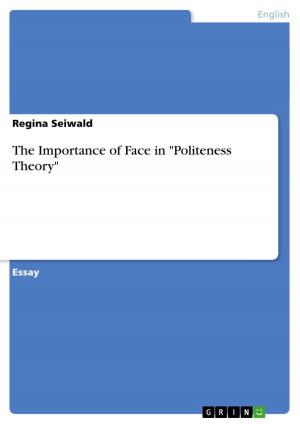 Cover of the book The Importance of Face in 'Politeness Theory' by Stefan Hörl