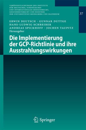 Cover of the book Die Implementierung der GCP-Richtlinie und ihre Ausstrahlungswirkungen by Ognjen Bonacci