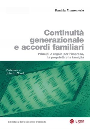 Cover of the book Continuità generazionale e accordi familiari by Vittorio Emanuele Falsitta