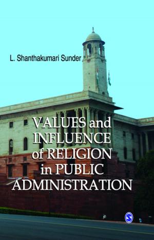 Cover of the book Values and Influence of Religion in Public Administration by 