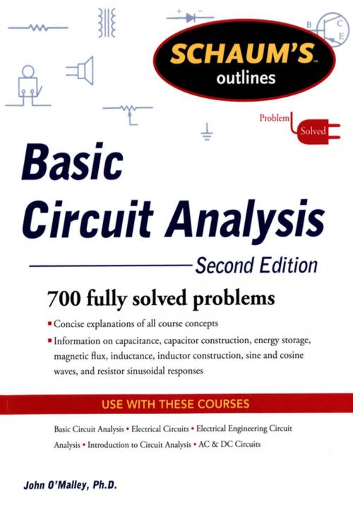 Cover of the book Schaum's Outline of Basic Circuit Analysis, Second Edition by John O'Malley, Mcgraw-hill