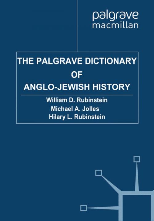 Cover of the book The Palgrave Dictionary of Anglo-Jewish History by , Palgrave Macmillan UK