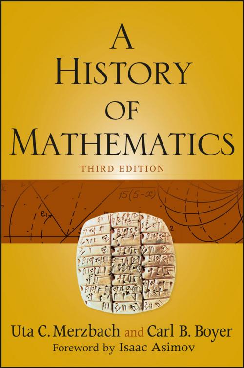 Cover of the book A History of Mathematics by Carl B. Boyer, Uta C. Merzbach, Wiley