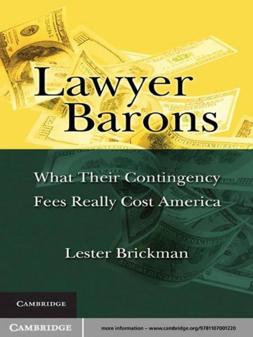Cover of the book Lawyer Barons by Lester Brickman, Cambridge University Press