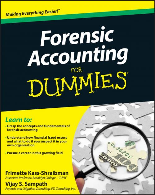 Cover of the book Forensic Accounting For Dummies by Frimette Kass-Shraibman, Vijay S. Sampath, Wiley