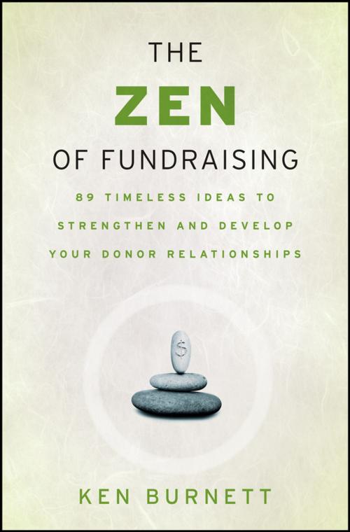 Cover of the book The Zen of Fundraising by Ken Burnett, Wiley