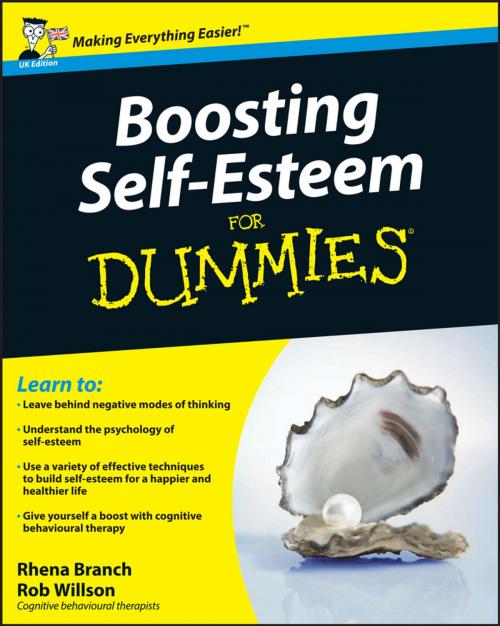 Cover of the book Boosting Self-Esteem For Dummies by Rhena Branch, Rob Willson, Wiley