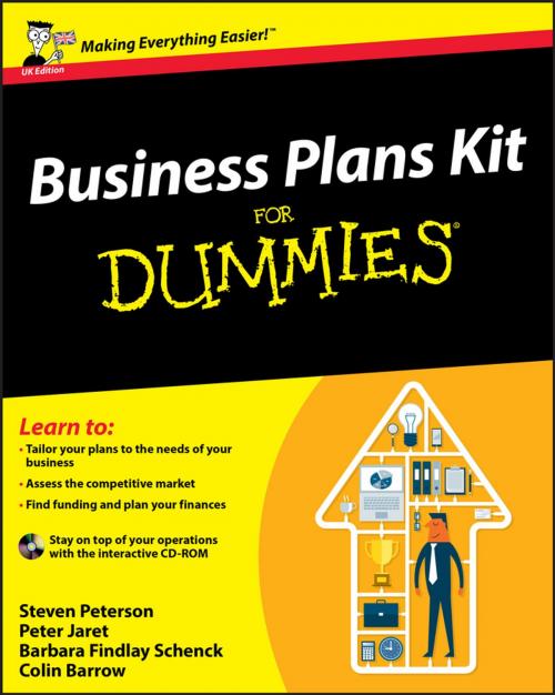 Cover of the book Business Plans Kit For Dummies by Steven D. Peterson, Peter E. Jaret, Barbara Findlay Schenck, Colin Barrow, Wiley