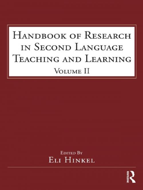 Cover of the book Handbook of Research in Second Language Teaching and Learning by , Taylor and Francis