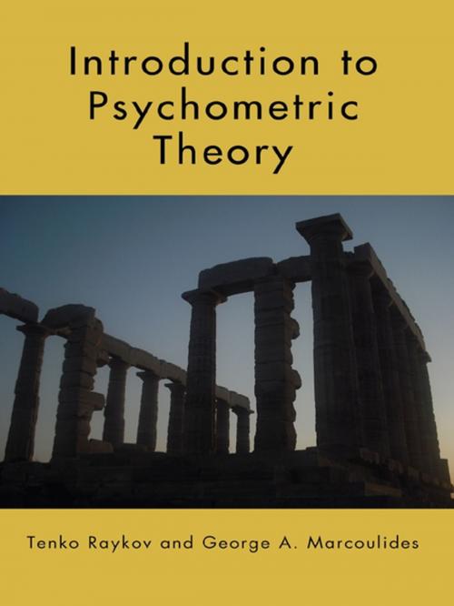Cover of the book Introduction to Psychometric Theory by Tenko Raykov, George A. Marcoulides, Taylor and Francis