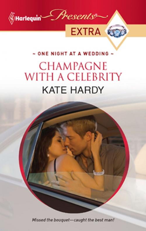 Cover of the book Champagne with a Celebrity by Kate Hardy, Harlequin