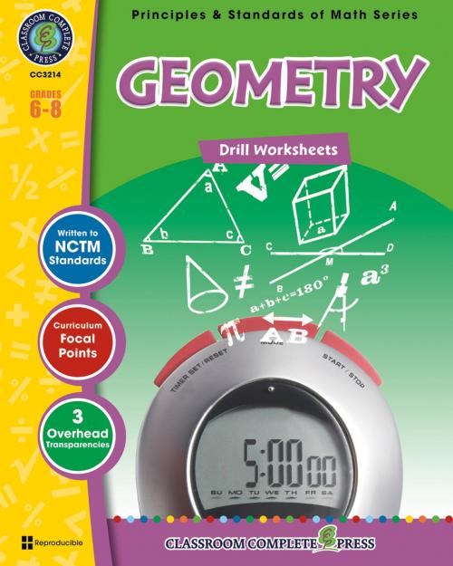 Cover of the book Geometry - Drill Sheets Gr. 6-8 by Mary Rosenberg, Classroom Complete Press Ltd