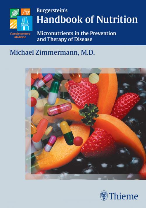 Cover of the book Burgerstein's Handbook of Nutrition by Michael B. Zimmermann, Thieme