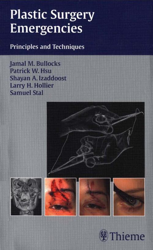 Cover of the book Plastic Surgery Emergencies by Jamal M. Bullocks, Patrick W. Hsu, Shayan A. Izaddoost, Thieme