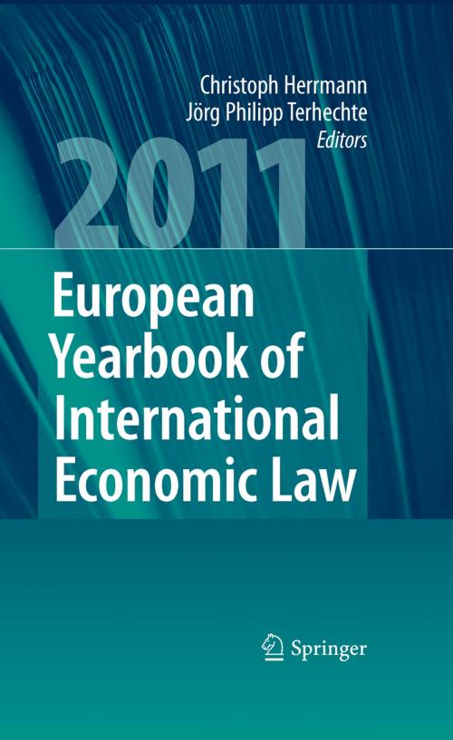 Cover of the book European Yearbook of International Economic Law 2011 by , Springer Berlin Heidelberg