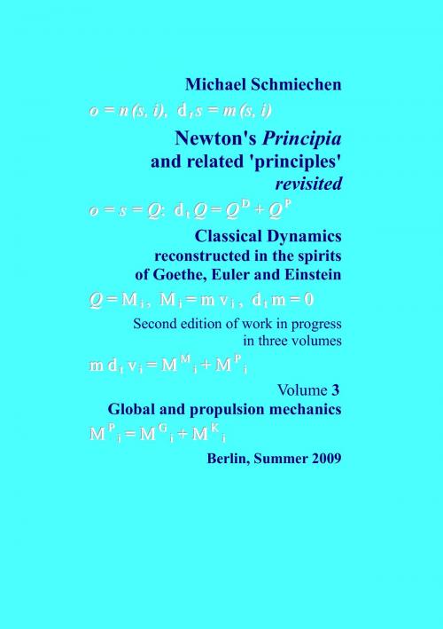 Cover of the book Newton's Principia revisited by Michael Schmiechen, Books on Demand