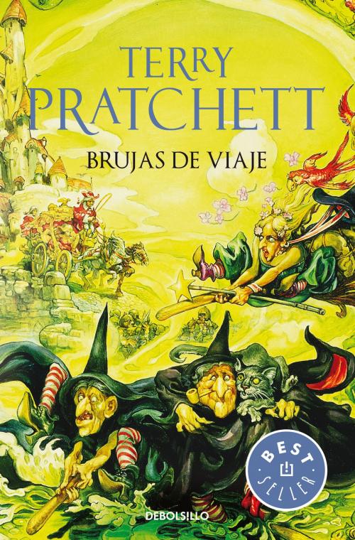 Cover of the book Brujas de Viaje (Mundodisco 12) by Terry Pratchett, Penguin Random House Grupo Editorial España