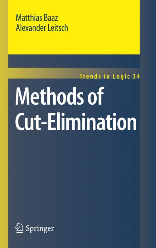Cover of the book Methods of Cut-Elimination by Alexander Leitsch, Matthias Baaz, Springer Netherlands