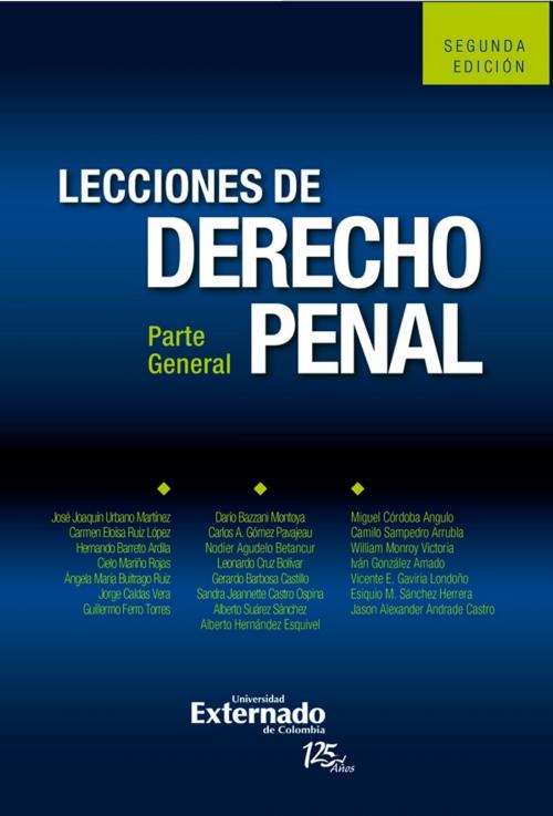 Cover of the book Lecciones de derecho penal. Parte general by Varios Autores, Universidad Externado