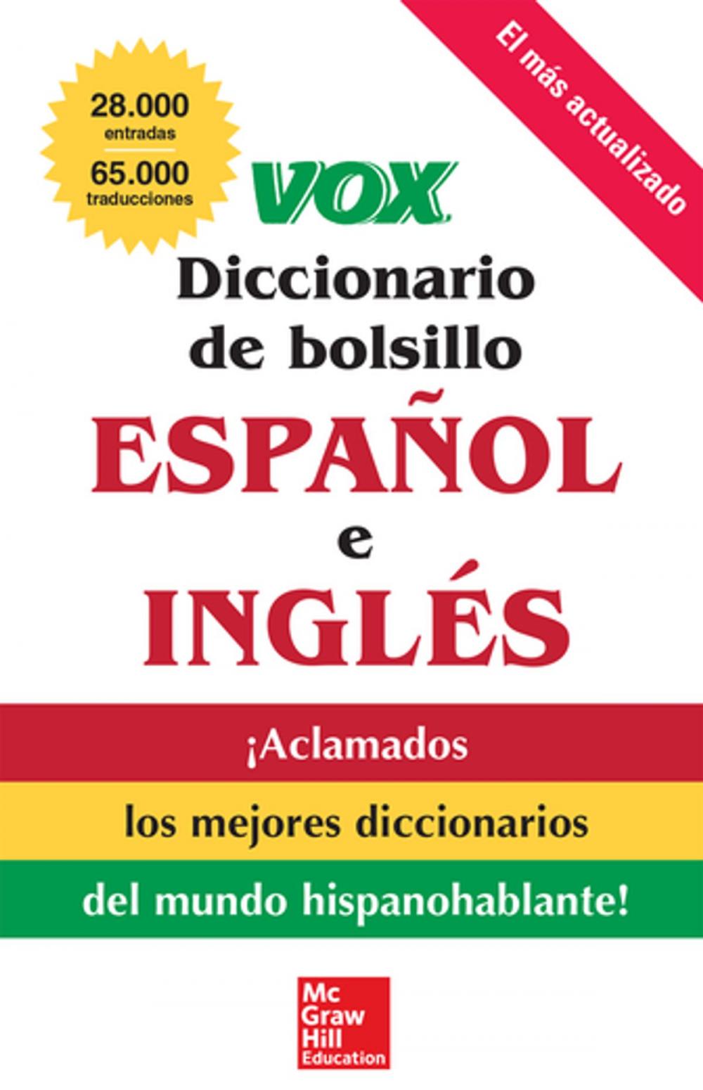 Big bigCover of VOX Diccionario de bolsillo español y inglés