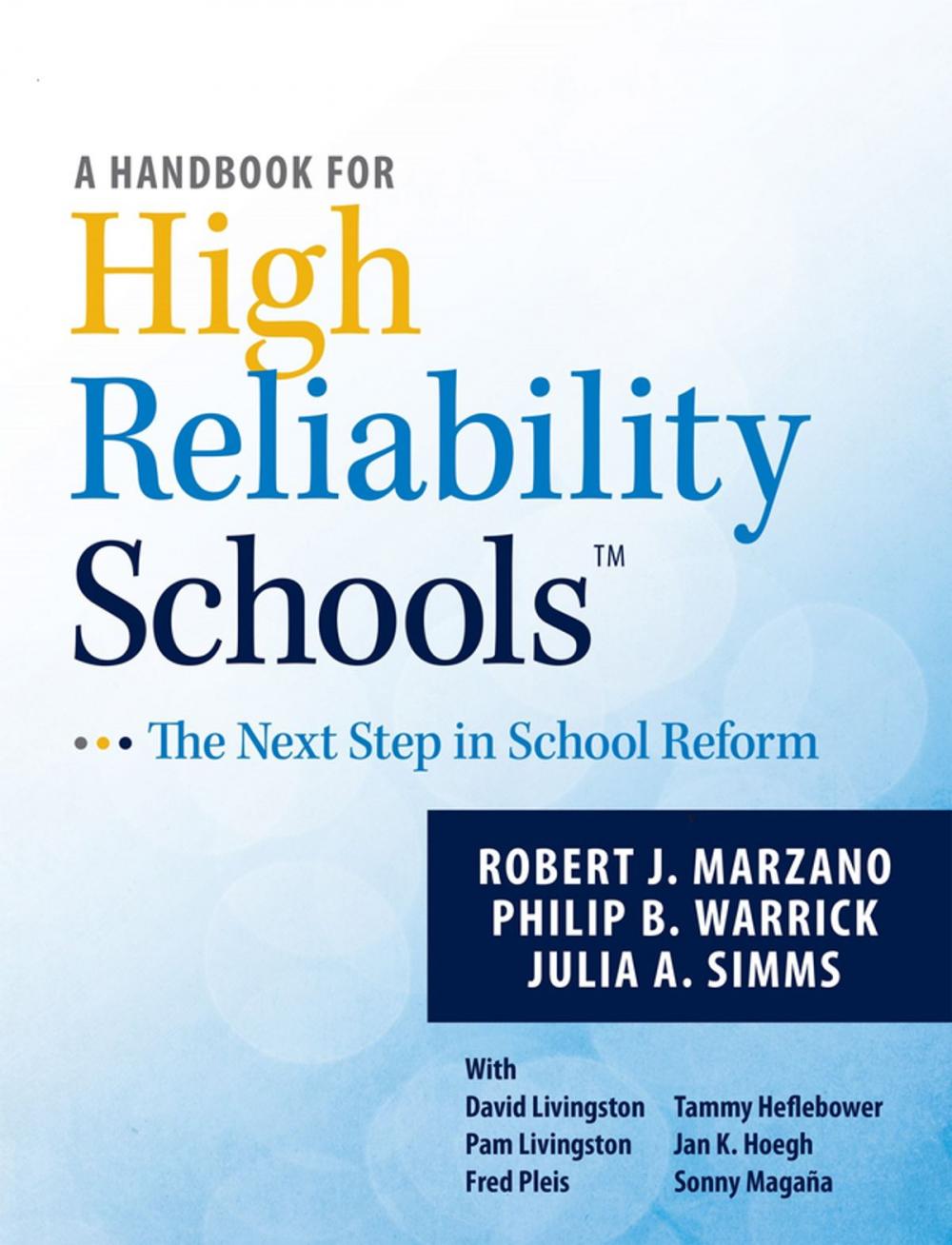 Big bigCover of A Handbook for High Reliability Schools