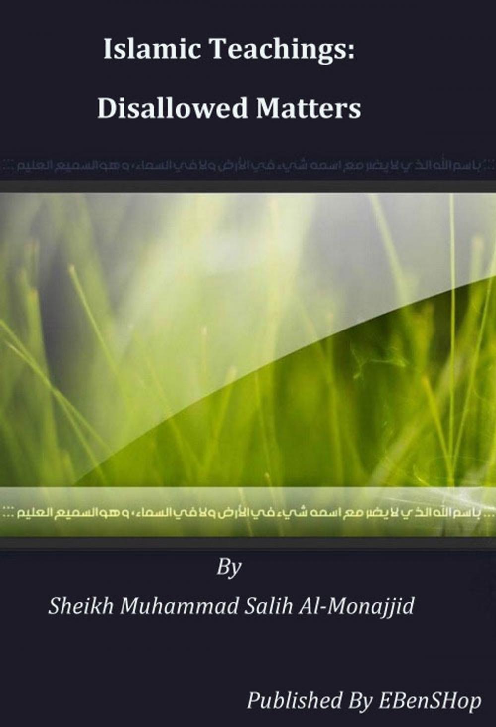 Big bigCover of Islamic Teachings: Disallowed Matters