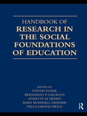Cover of the book Handbook of Research in the Social Foundations of Education by Will Johnson