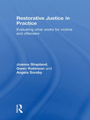 Cover of the book Restorative Justice in Practice by D.O. Hebb, D.C. Donderi