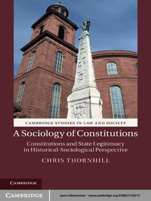 Cover of the book A Sociology of Constitutions by James Carlson, Stefan Müller-Stach, Chris Peters