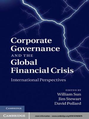 Cover of the book Corporate Governance and the Global Financial Crisis by Michael Kobetsky